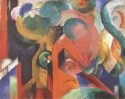 Franz Marc Small Composition iii (mk34) oil painting reproduction